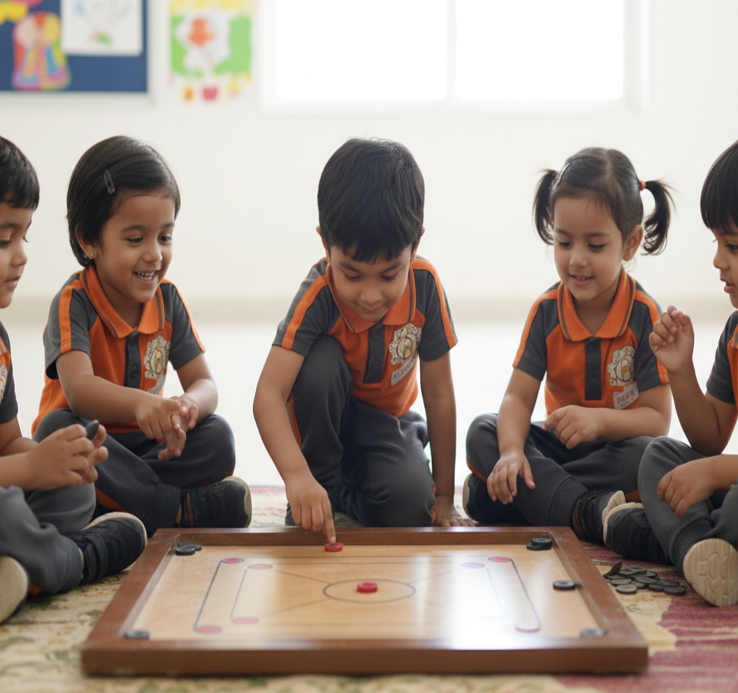 Teacher reading to children
